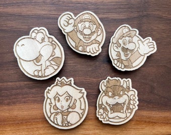 Mario Characters 5 Magnet Set
