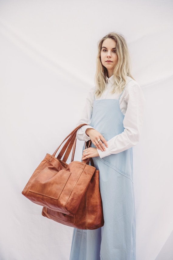 Leather Tote Bag Extra Large Tote Leather Shoulder Bag for Women Soft Tote Bag SALE Monogram Tote Leather Boho Bag Personalized Tote Etsy Canada