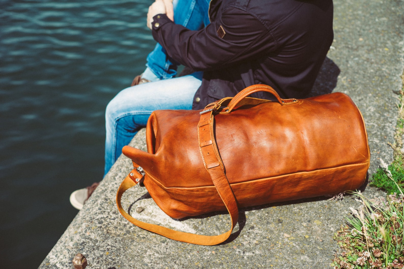 Military Leather Duffle Bag Pack and Go Leather Travel Bag Etsy