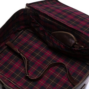 Leather Suitcase, Men's Travel Bag, Handmade Leather Bag, Large Travel Suitcase, Vintage, Retro, Holdall, Men's Fashion, Hip image 5