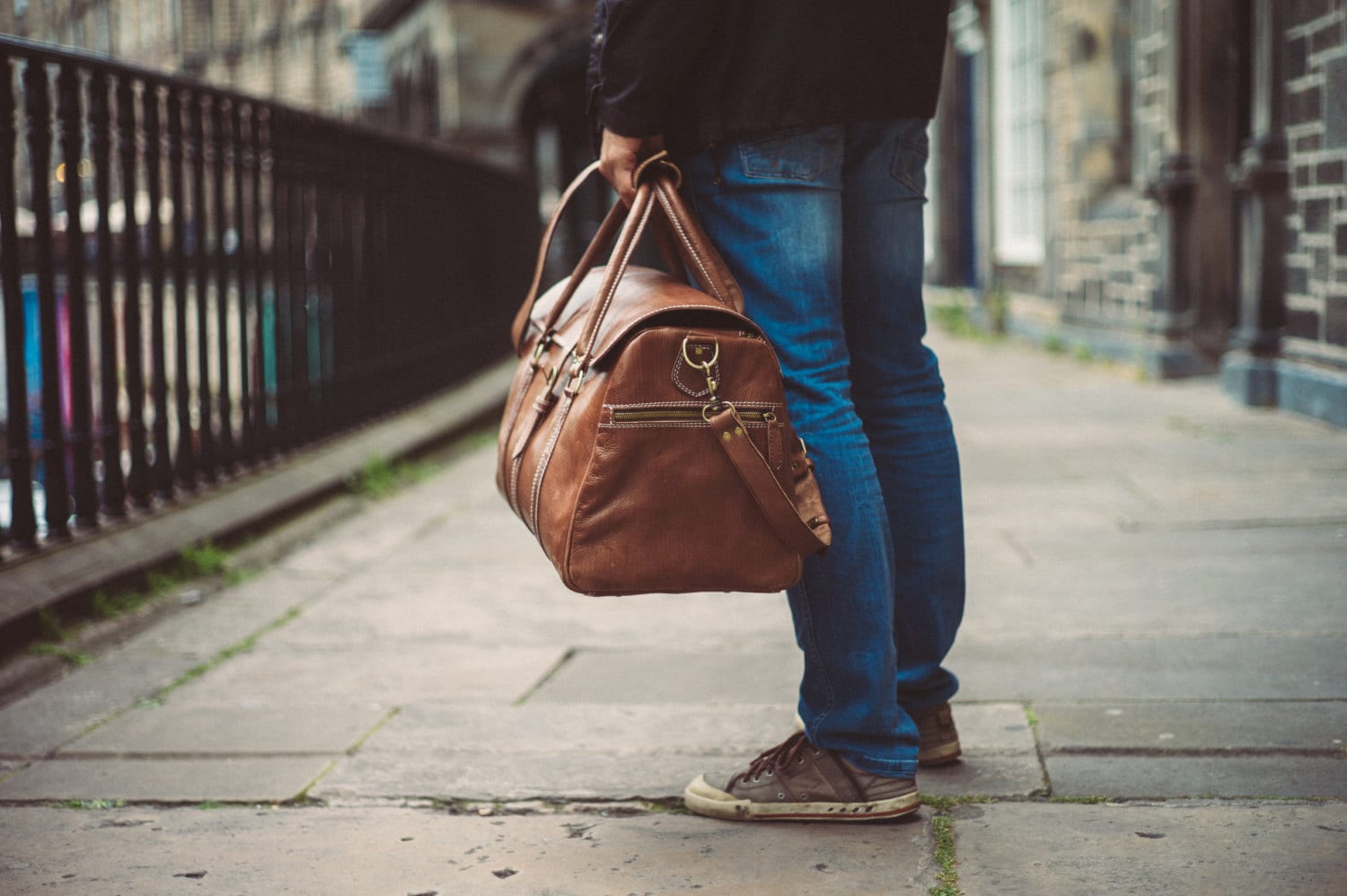 Men's Leather Duffle Bag Classic Travel Holdall Cabin - Etsy UK