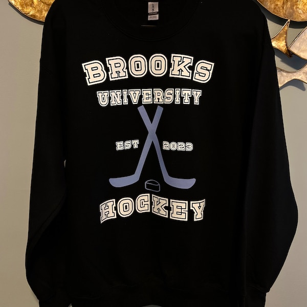 Brooks University Hockey Sweatshirt | Author Hannah Gray Books