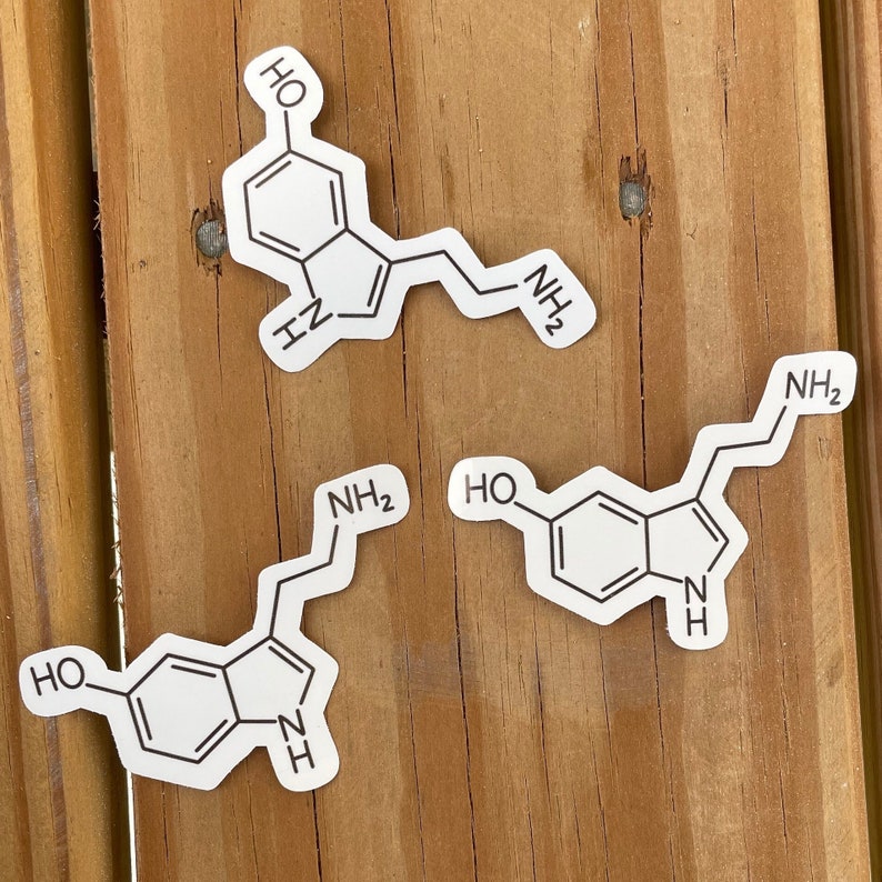 Serotonin Chemical Structure Sticker: Medical Decal - Etsy
