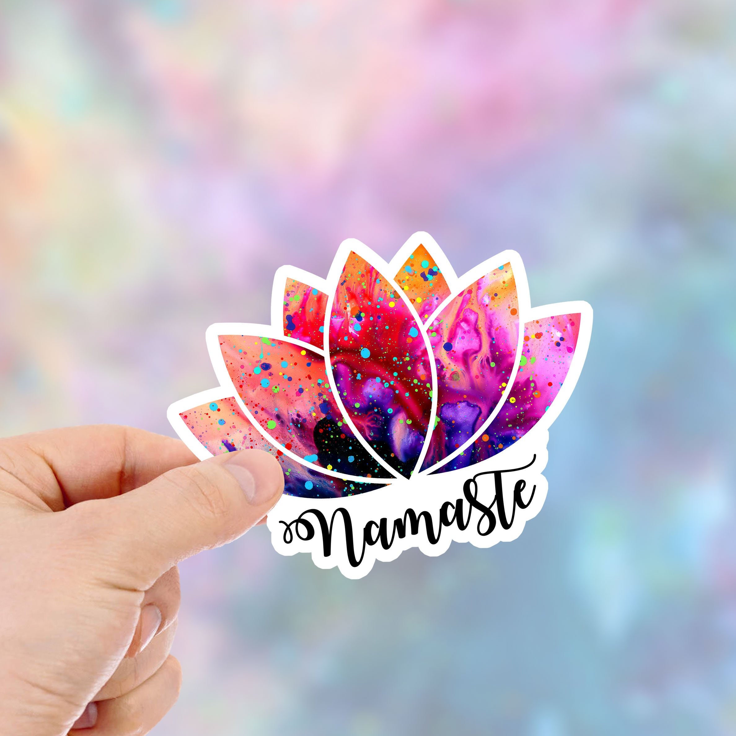 Lotus Flower Stickers, Ultimate Meditation, Namaste Stickers, Sticker…