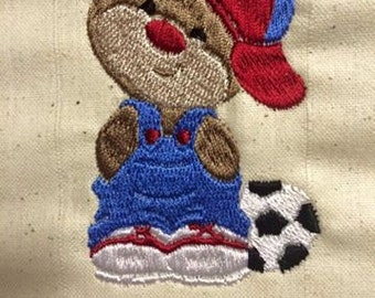 Teddy Bear with Soccer Ball