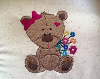 Teddy With Flowers