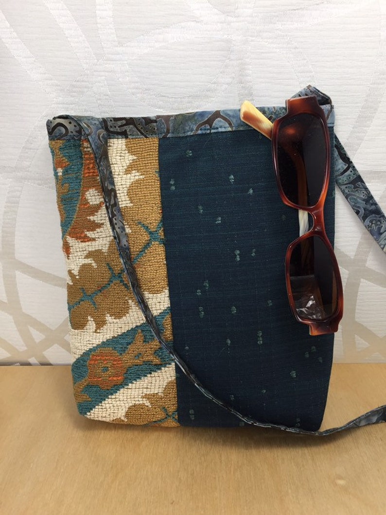 Cloth travel bag handmade shoulder bag crossbody cell phone | Etsy