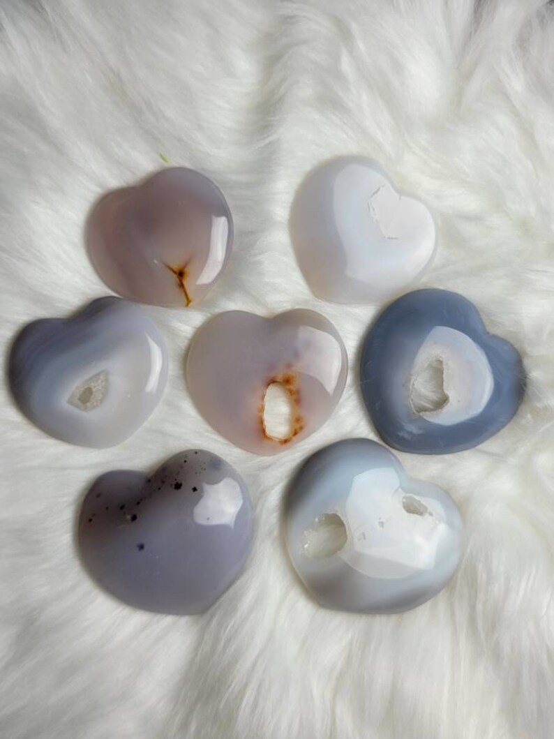 Druzy Agate Hearts You Pick image 2