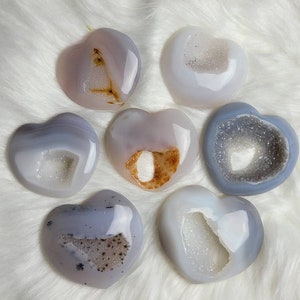 Druzy Agate Hearts You Pick image 1
