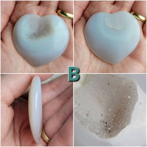 Druzy Agate Hearts You Pick B