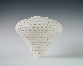Handmade Ceramic Decorative Vase, Porcelain, Matt Finish, Contemporary Home Decor