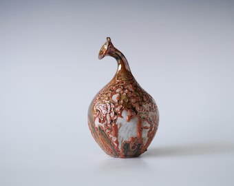 Handmade Ceramic Vase, Shino Glaze, Unique Ceramic Vase, Home Decor #5