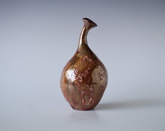 Handmade Ceramic Vase, Shino Glaze, Unique Ceramic Vase, Home Decor #2