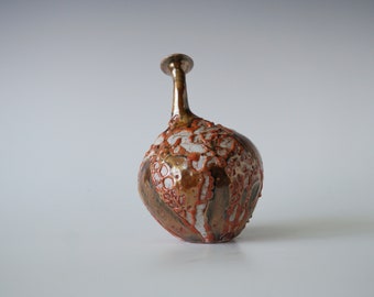 Handmade Ceramic Vase, Shino Glaze, Unique Ceramic Vase, Home Decor #8