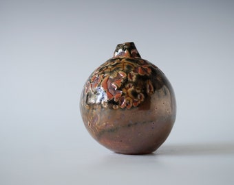 Handmade Ceramic Vase, Shino Glaze, Unique Ceramic Vase, Home Decor