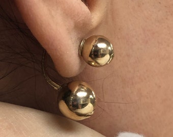 Ball Earring Stud Earring handmade earring gift for her unique earring Stud Earring 14k Gold Minimalist Fine Jewelry Dainty Earring