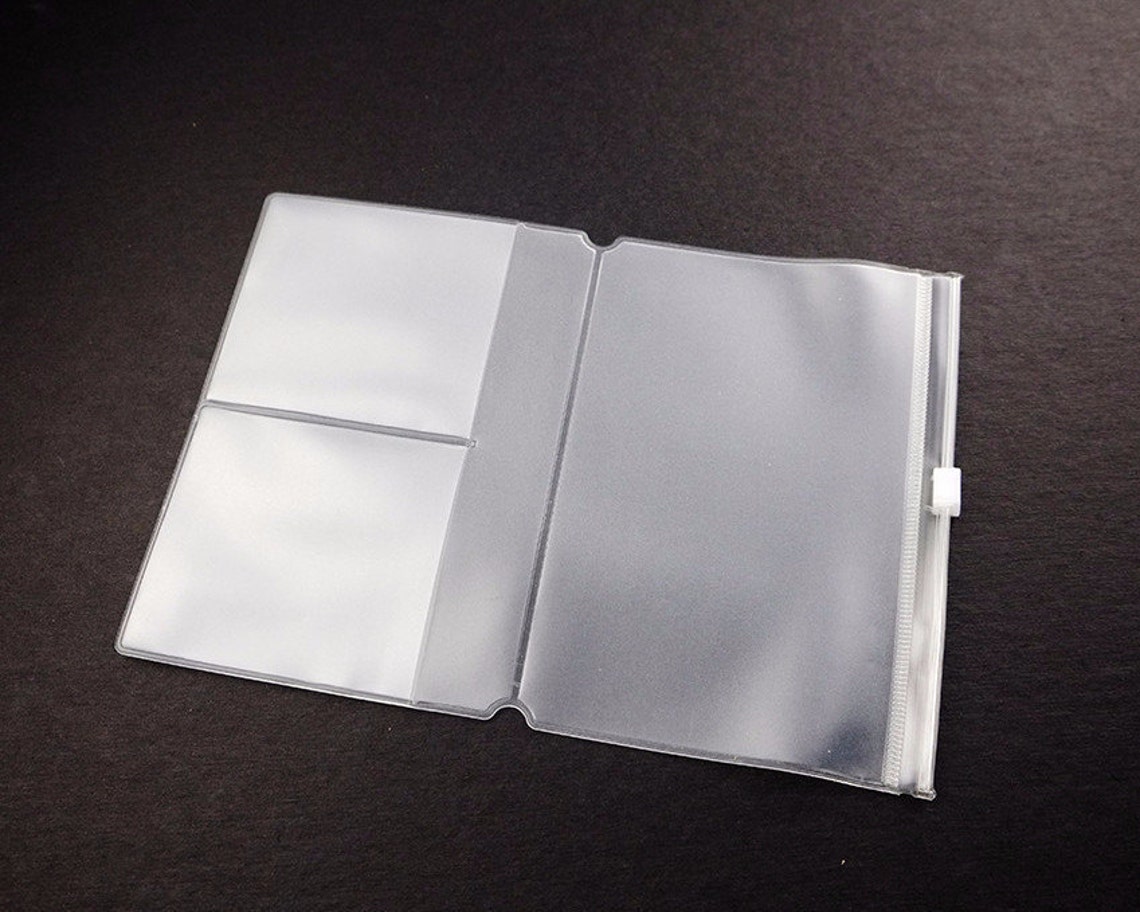 Plastic Card Holder / Zipper Case for Traveler's Notebook Etsy