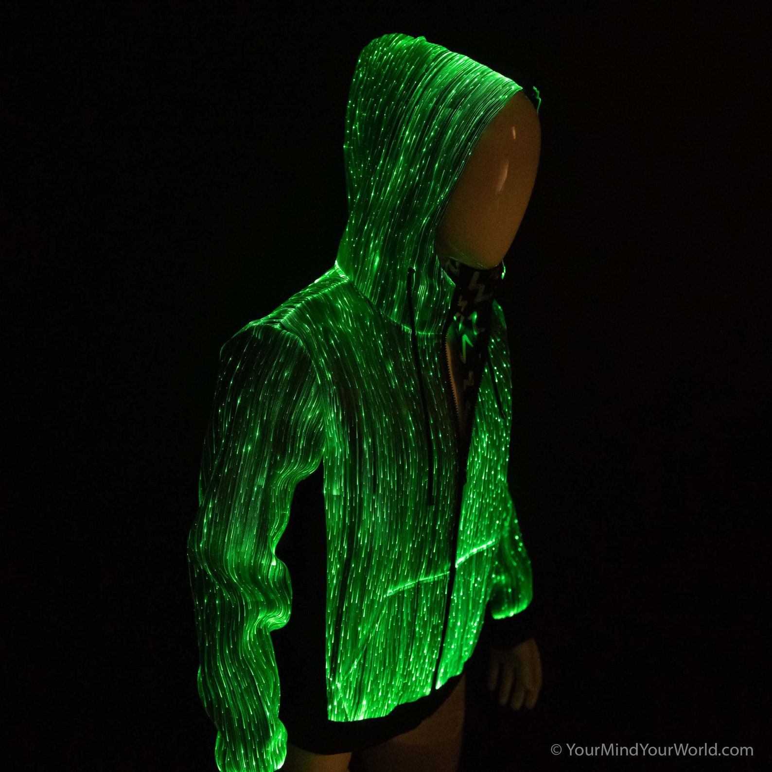 LED Hoodie Long Sleeve Light up Hoodie Fiber Optic Hoodie Etsy UK