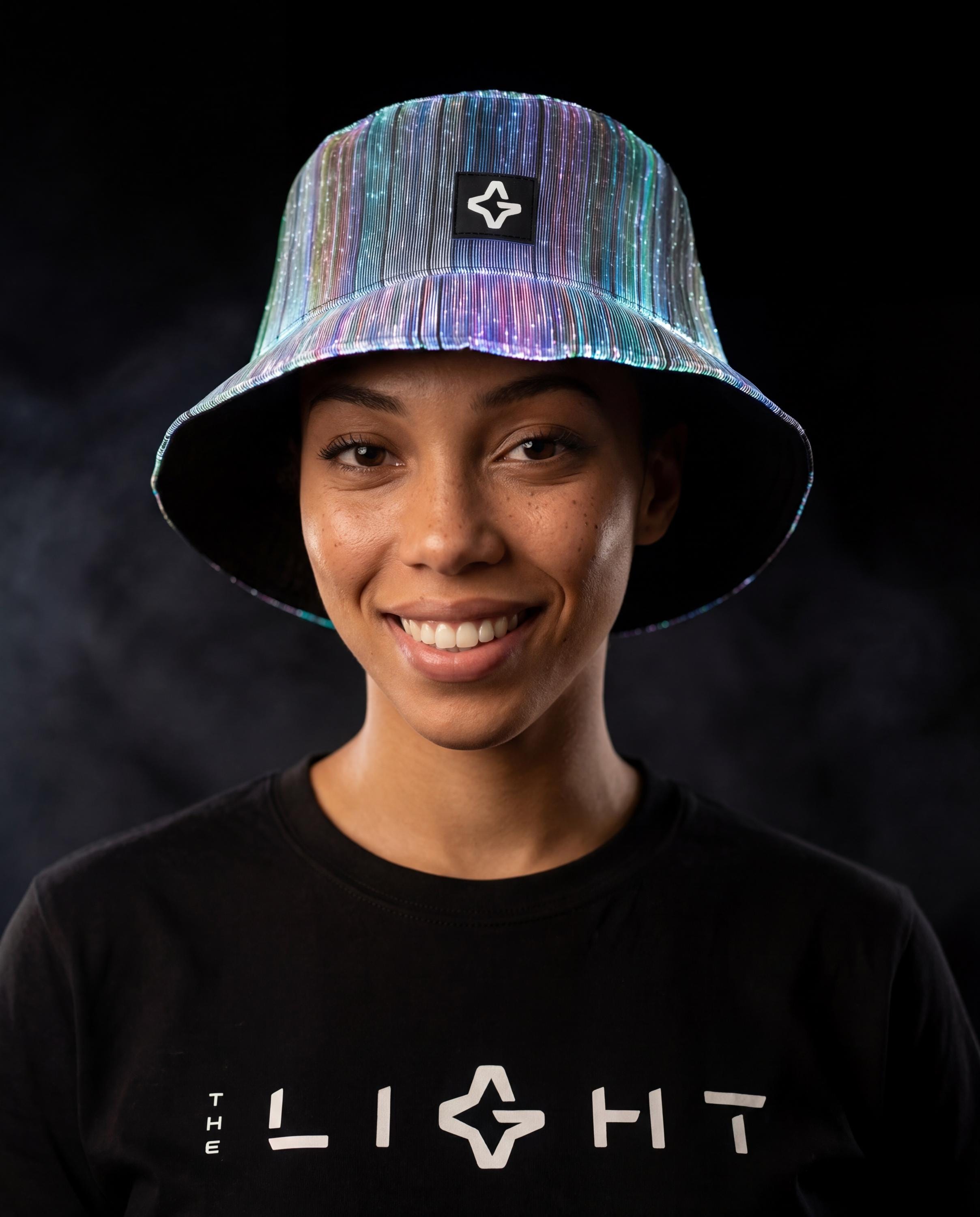 Women\'s Led Light Up Bucket Hat With 7 Color Modes & Rave Party Cowgirl Hat LED Bucket Hat Light Up Rave Cap USB Rechargeable Glow Party  main image 4