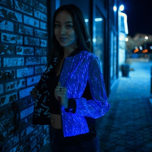 led bomber jacket