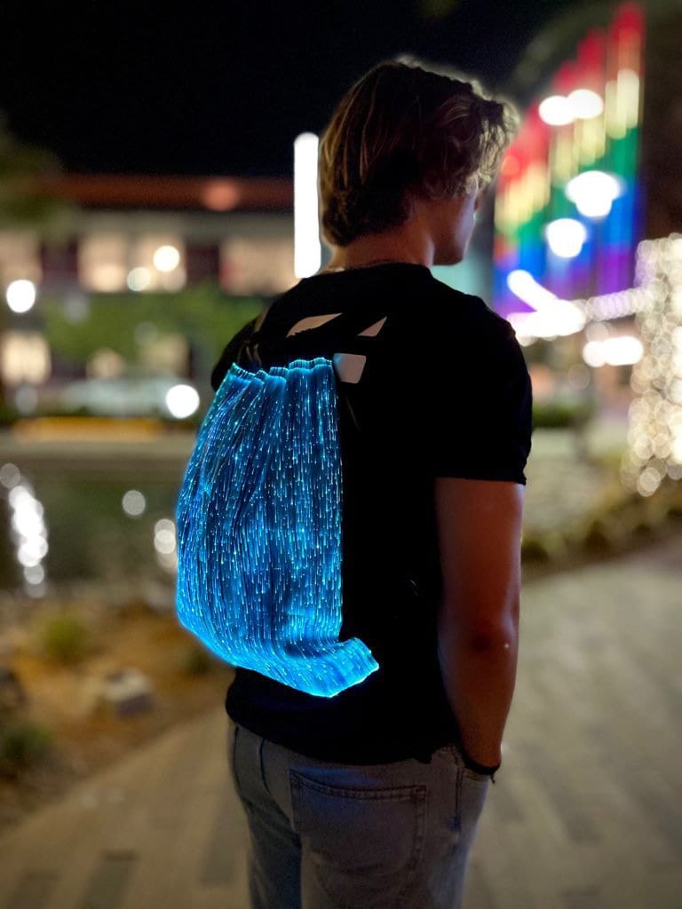 LED Backpack Fiber Optic Backpack Light up Backpack Etsy