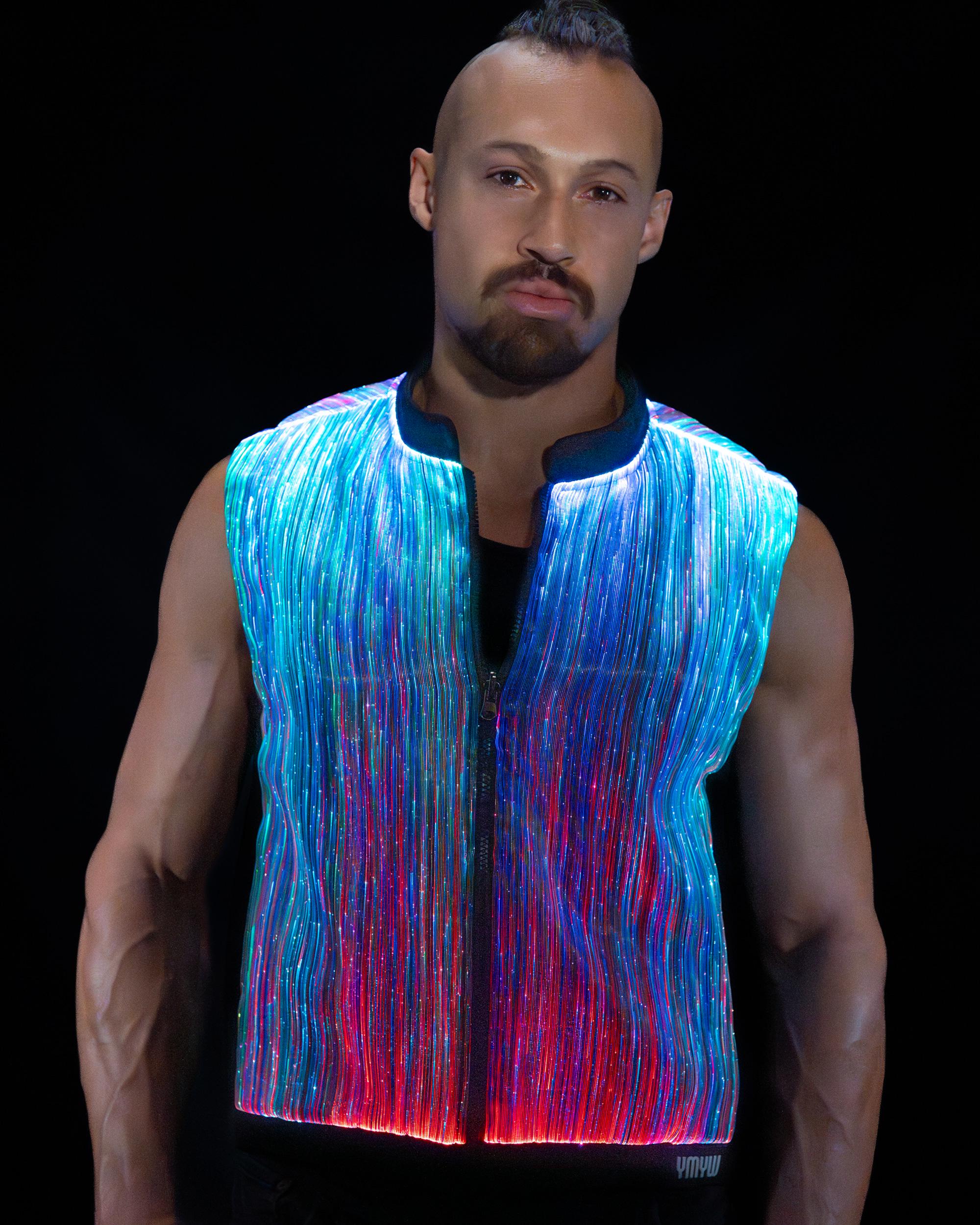 LUCKY STAR Led Vest Mens Rave Outfit Burning Man Outfit EDC Gear