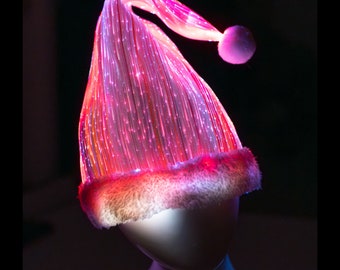 Cappello Di Natale Luminoso Per Bambini Con Luci LED: Regalo Festivo Per Ragazzi E Ragazze, Con Pompon Morbido