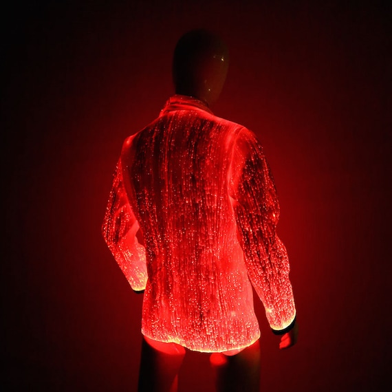 Rave Colorful Light Up LED Hooded Jacket Coat for Men Rave Colorful Light Up LED Hooded Jacket Coat for Men