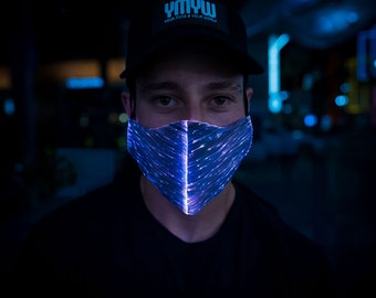 LED Mask / Burning Man Clothing / Cool Light Mask / - Etsy