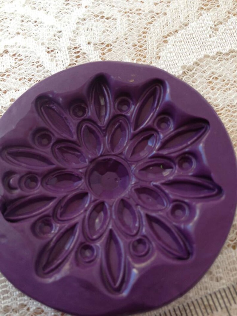 Marquise Silicone Mold / Large Starburst / Faceted Jewelled Etsy