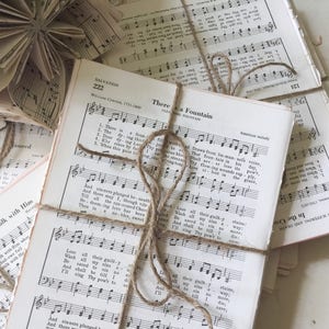 Vintage Hymnenblätter, Christliches Ephemera Pack für Junk Journal, Hymnenseiten für Hochzeitskunst, Hymnenpapier für Gebetstagebuching Christian