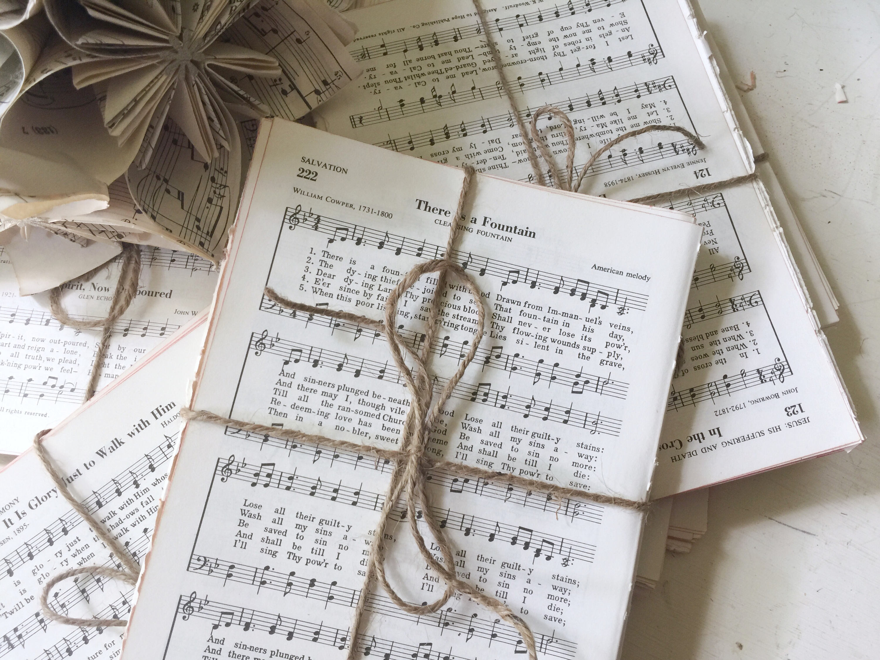 Vintage Hymn Sheets, Christian Ephemera Pack for Junk Journal, Hymn ...