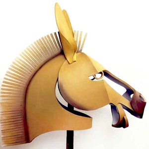 Donkey Mask Costume Head Adult Midsummer Dream READY to SHIP Masquerade masks Handmade by Tentacle Studio