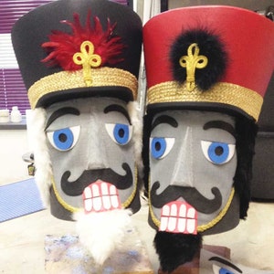 Nutcracker Ballet Mask: Lightweight Costume Headpiece, handmade soldier head, Adult/Child Size