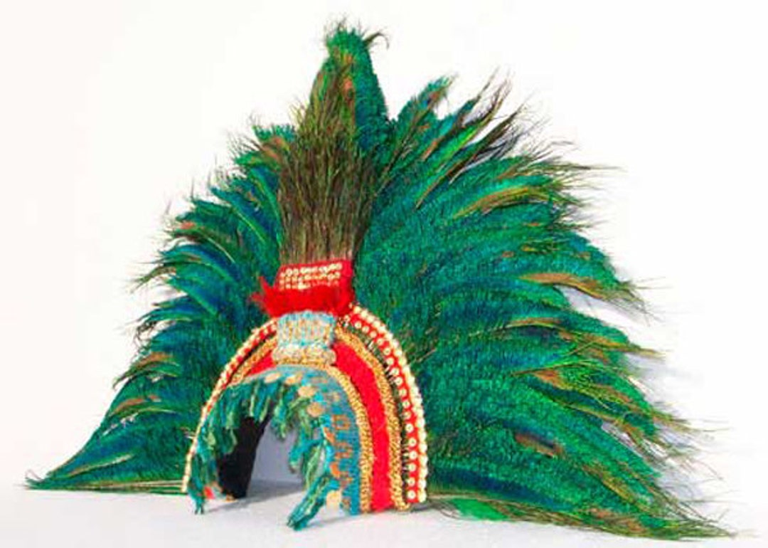Montezuma Penacho, Aztec Feather Headdress, Mexican, Mayan, Moctezuma