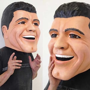 Big cosplay mascot Head mask CUSTOM MADE Paper Mache Giant puppet carnival mask adult man woman costume hand made by Tentacle Studio