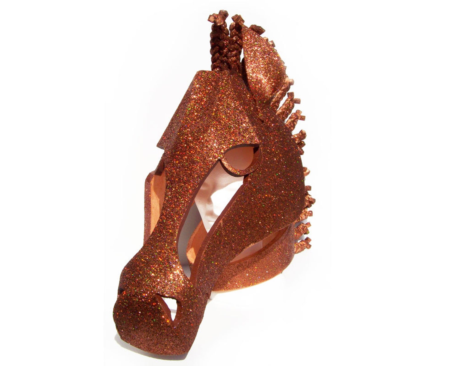 Horse Masquerade Mask Bronze Sparkles ADULT & CHILD Sizes Etsy