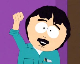 Custom Head of Randy Marsh from South Park paper mache