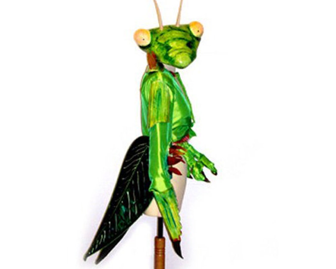 Praying Mantis Insect Bug Costume Mask Adult Size for Man or photo picture