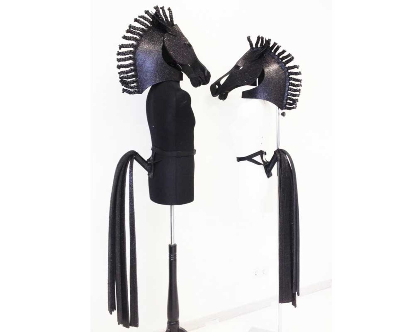 Horse Masquerade Mask Luxury Adult Costume Head Black Beauty Etsy
