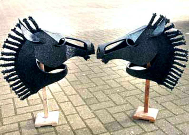 Horse Masquerade Mask Luxury Adult Costume Head Black Beauty Etsy