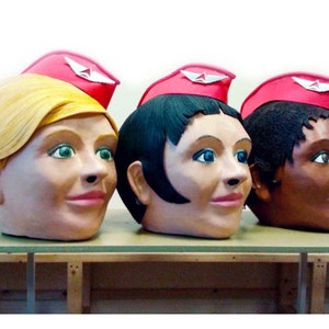Custom Mascot Head: Giant Paper Mache Carnival Mask, Cosplay Costume