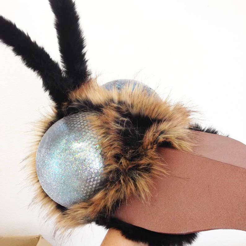 Mosquito Costume Mask Insect Hat Adult Halloween fly bug gnat head party pest mens masquerade mask READY to SHIP handmade by Tentacle Studio image 4