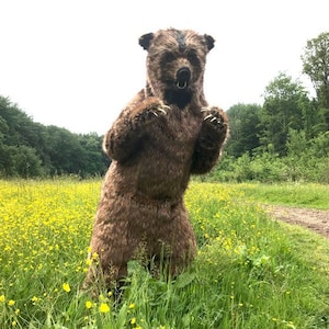 Realistic Bear costume is IN STOCK adult suit large grizzly fake fur professional movie quality animals bears Handmade by Tentacle Studio