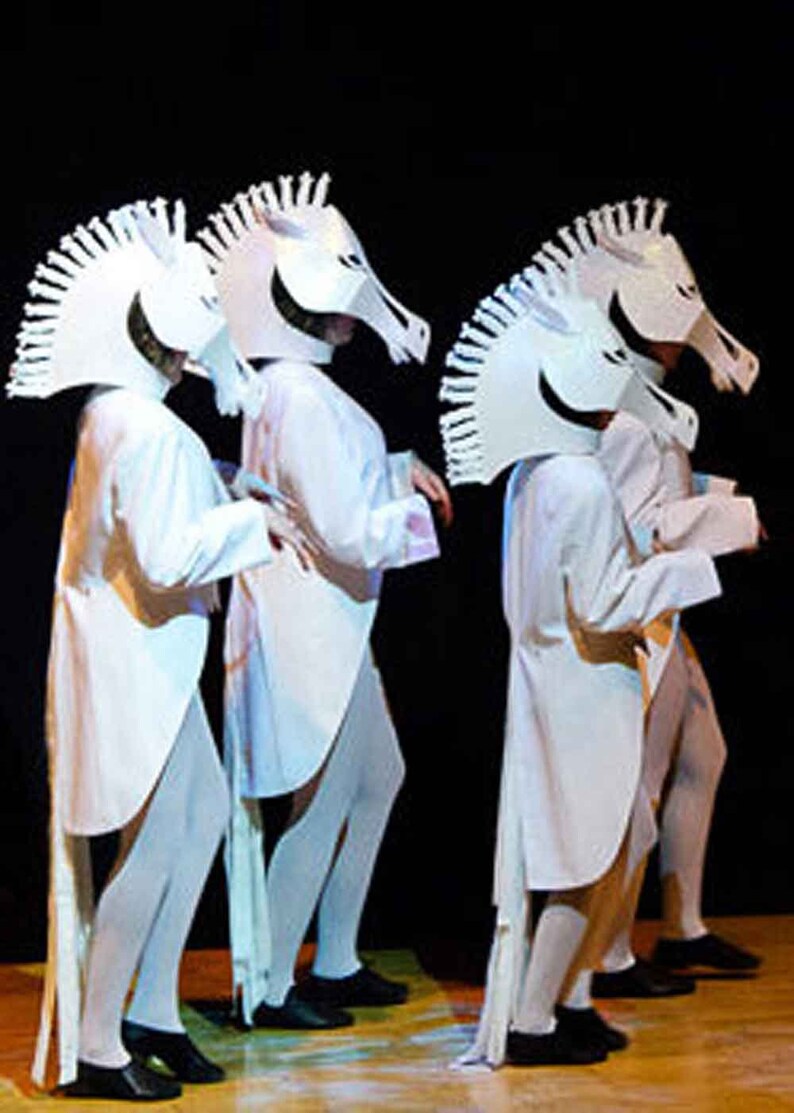 Horse Masquerade Mask Luxury Adult Costume Head Black Beauty Etsy