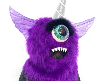 Purple People Eater monster head!   Adult size handmade monster Halloween masquerade mask