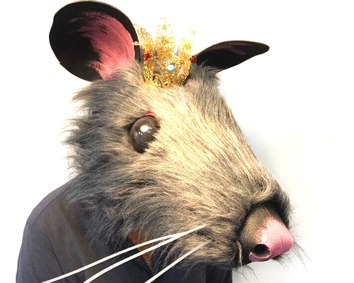 Rat Mask Mouse King Nutcracker Costumes Mask With Gold Crown hq nude photo