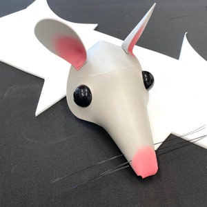 Mouse Mask Head Gray /grey Mice for Cinderella Dance Theatre Alice in ...
