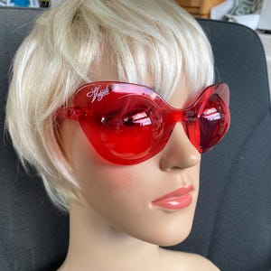 Vulgati rare tinted glasses 'Death Goggles' bubble sunglasses NEW red, blue, yellow vintage style