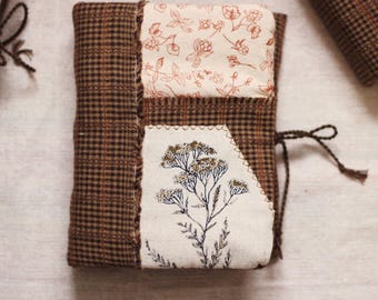 Botanisch notitieboek duizendblad, patchworkdagboek